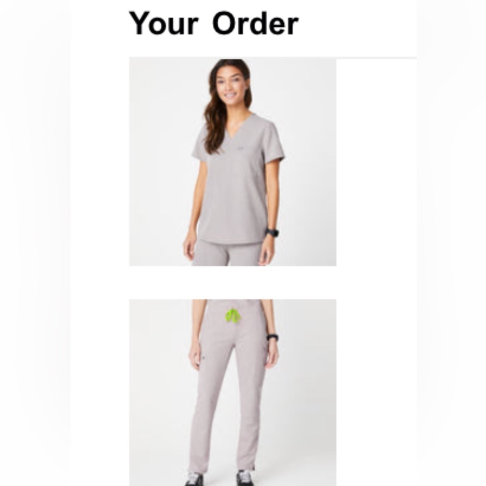 Figs scrubs in slate color